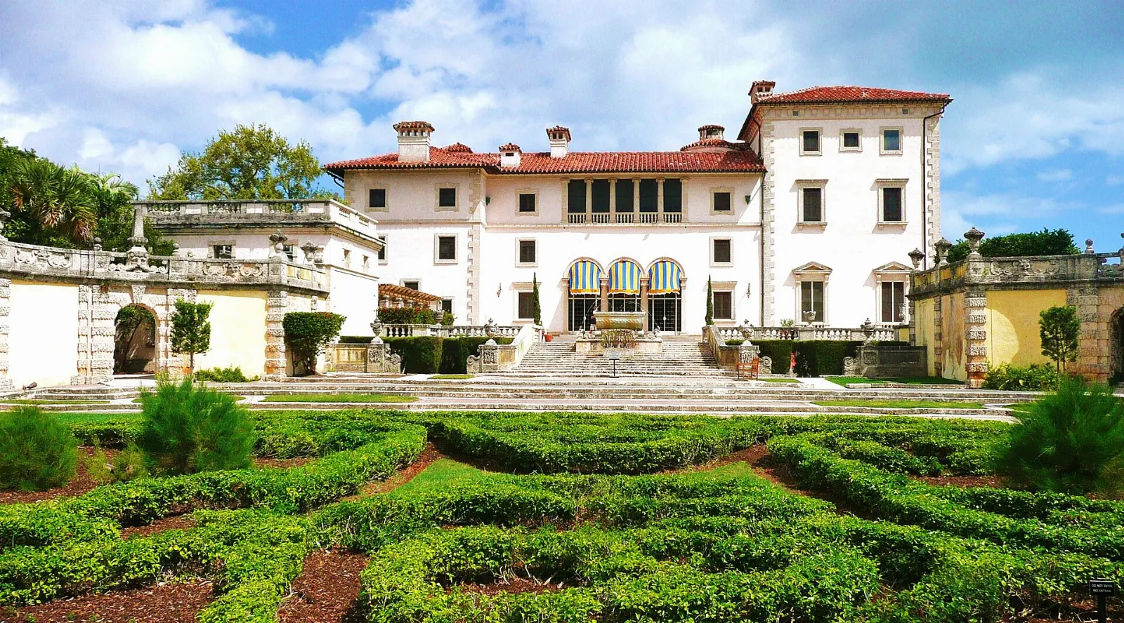 Italian Renaissance-style villa and formal gardens on Biscayne Bay, Miami, Florida