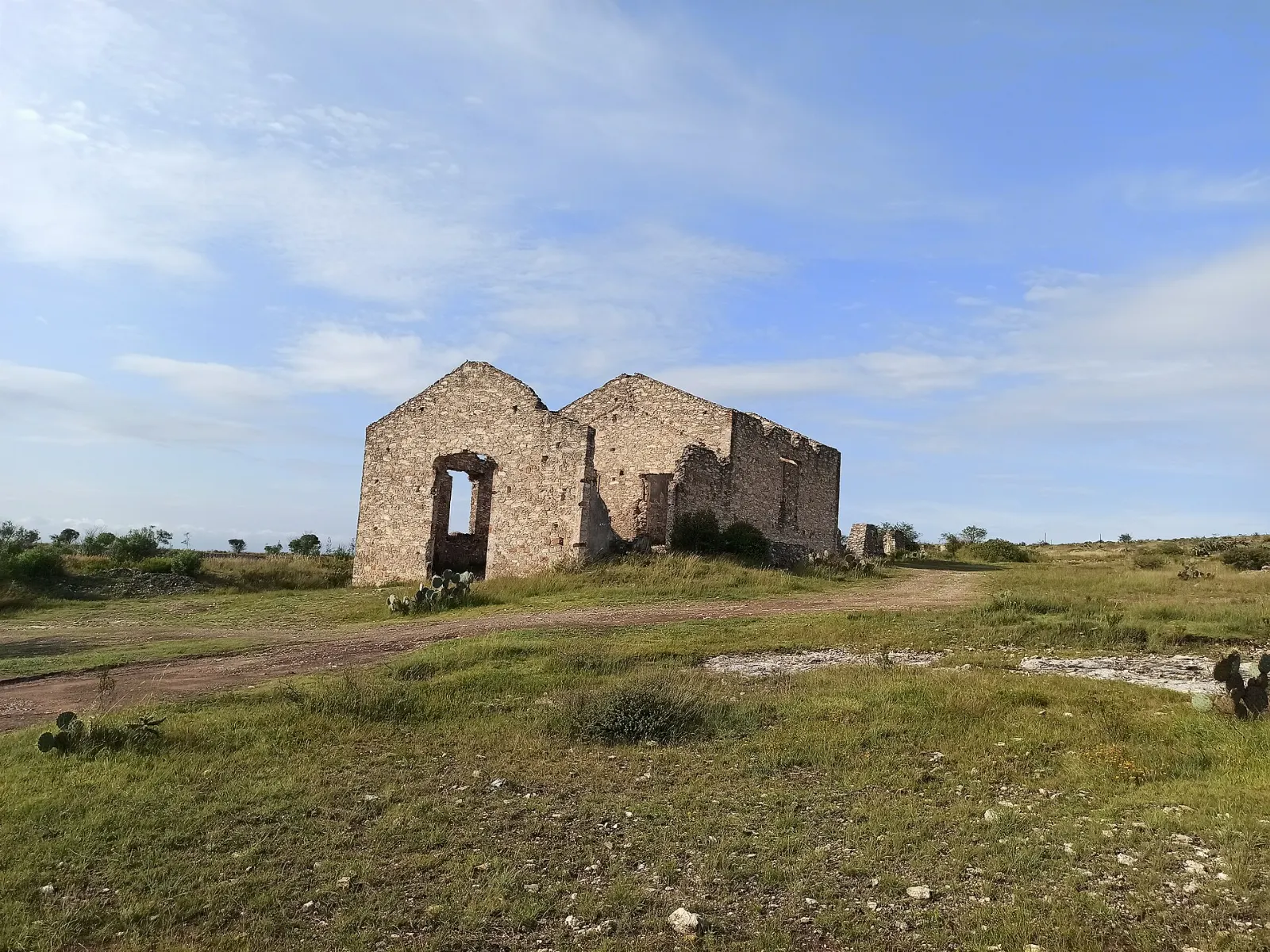 The old Escuela Modelo school building in Mineral de Pozos, Guanajuato