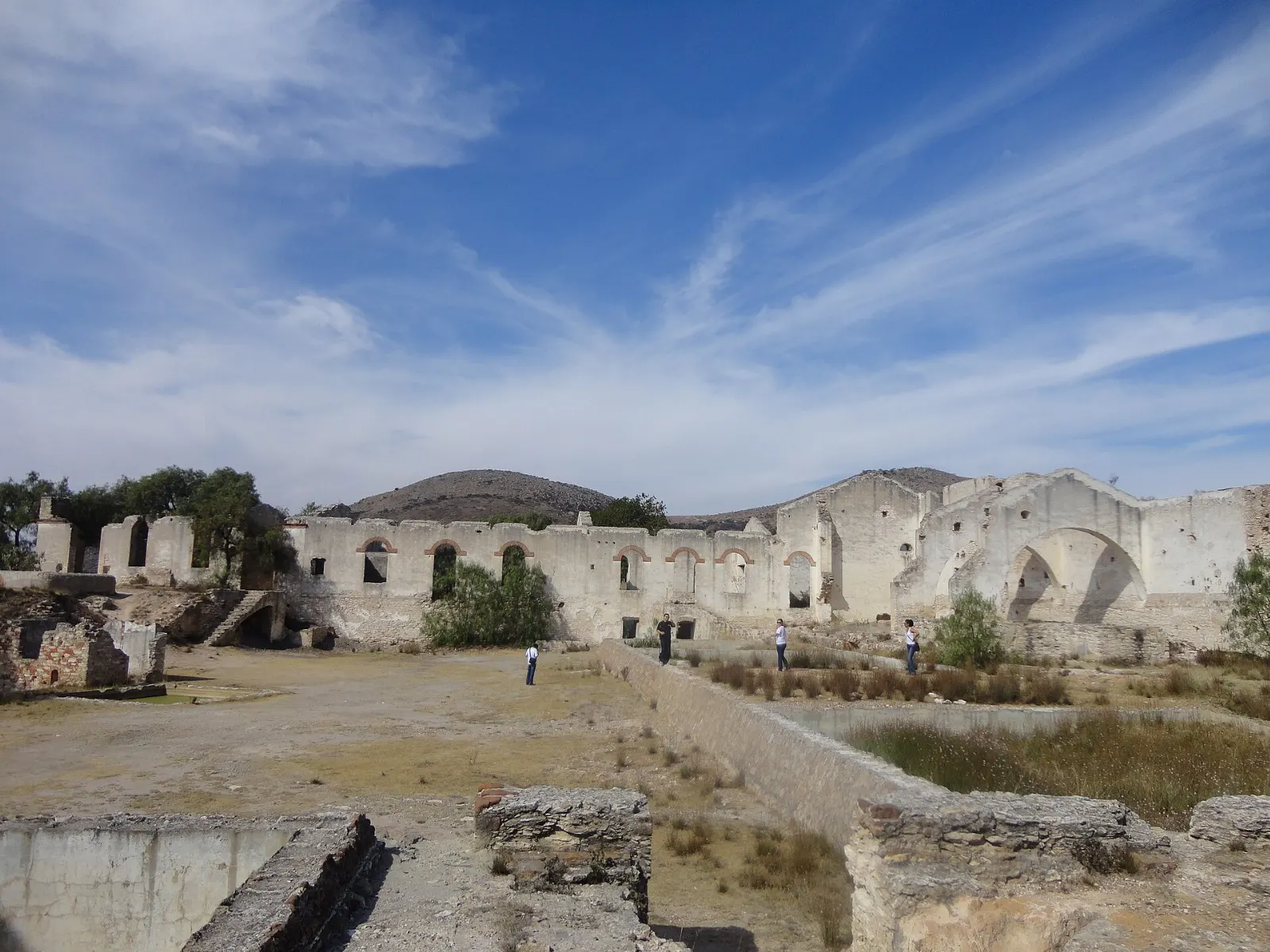 Masonry arches of the abandoned Hacienda San Baldomero near Mineral de Pozos, Guanajuato