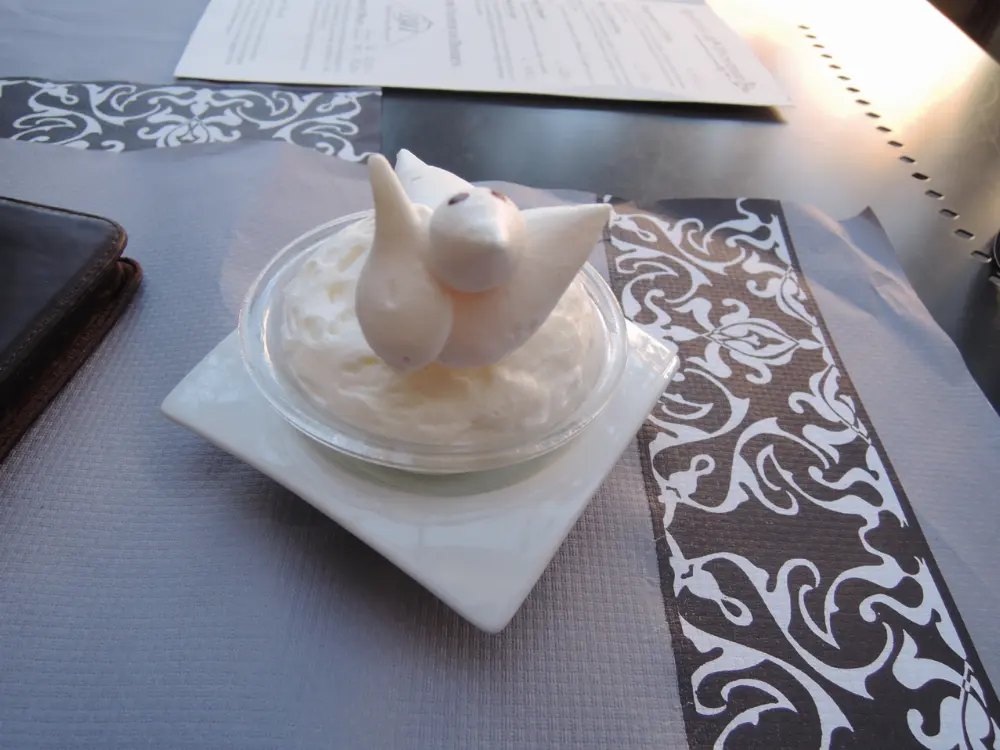 Lavender ice cream in Mineral de Pozos, Guanajuato