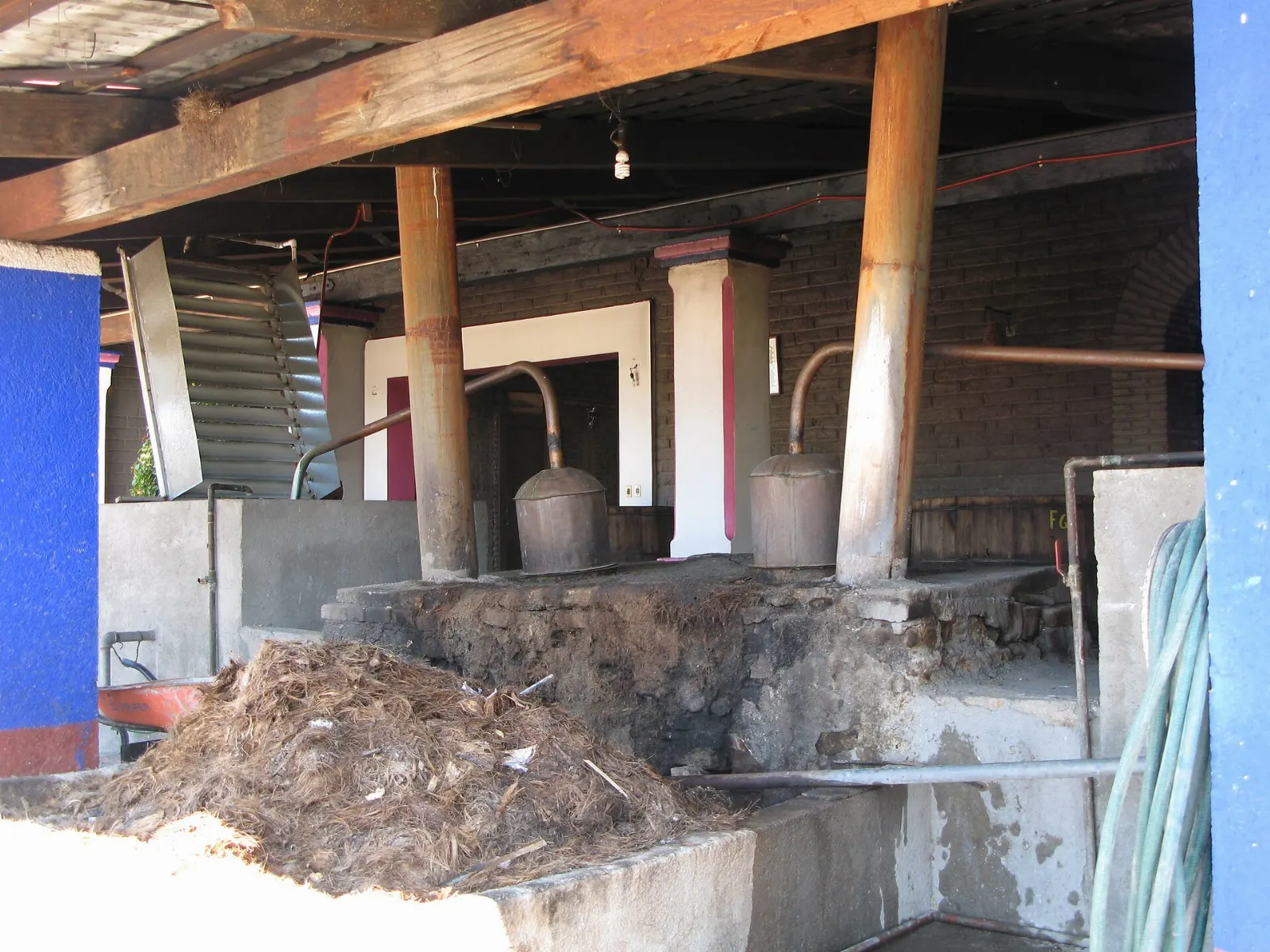 A traditional mezcal palenque near Mitla in Oaxaca