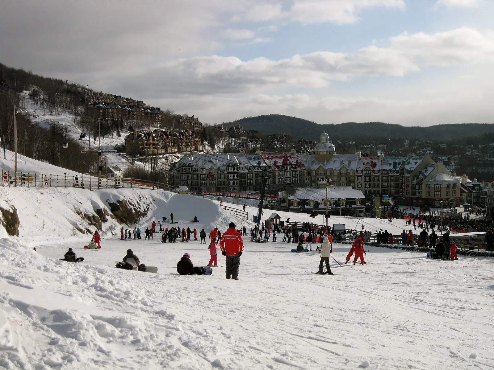 Main street in the Saint-Jovite area of Mont-Tremblant, Quebec