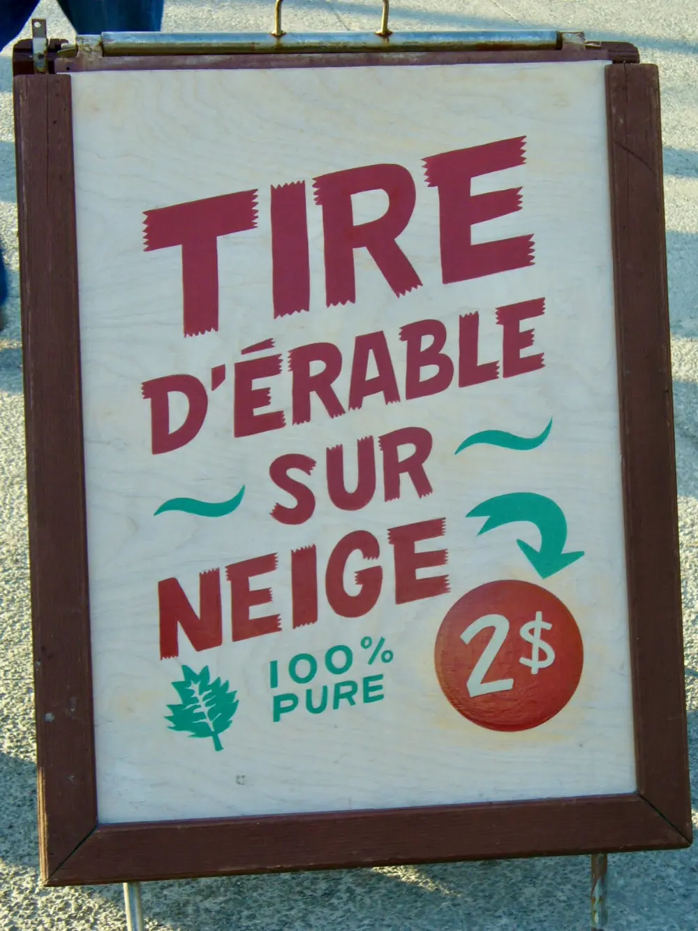 Tire d'érable in Montmorency Falls, Quebec