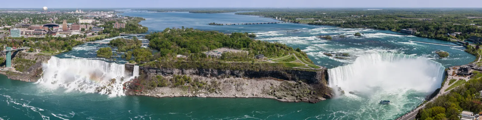 Skylon Tower rising above the Niagara Falls skyline, Ontario