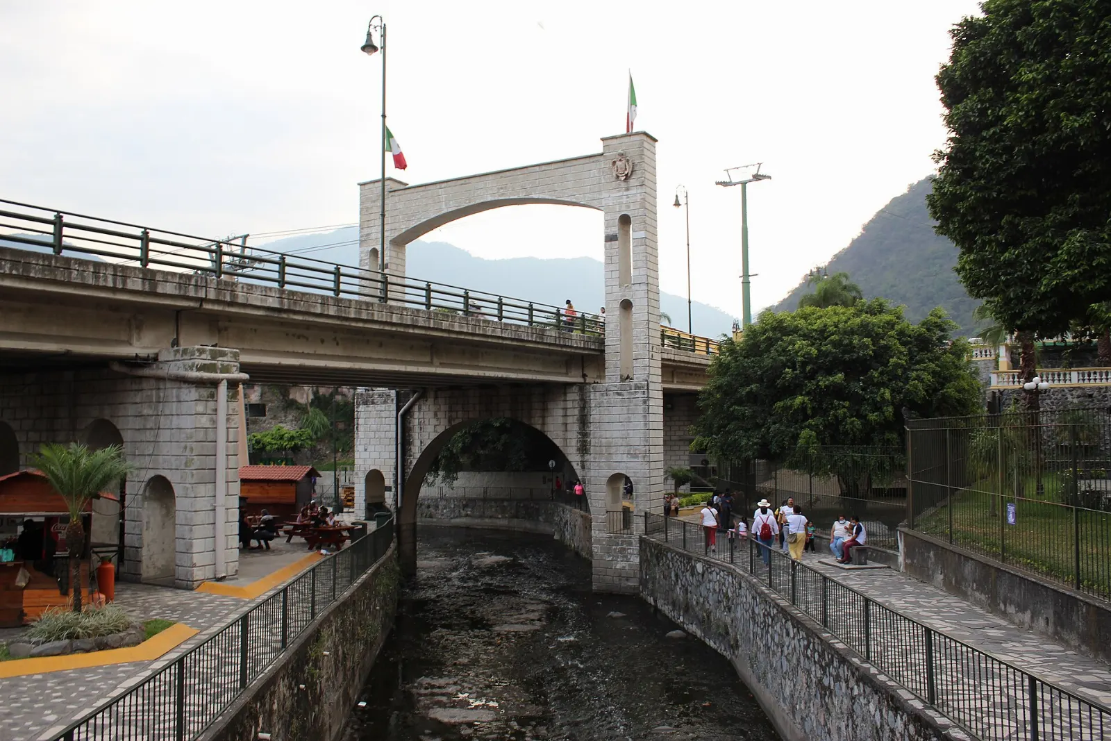 The riverwalk along the Río Orizaba in the city center, Veracruz
