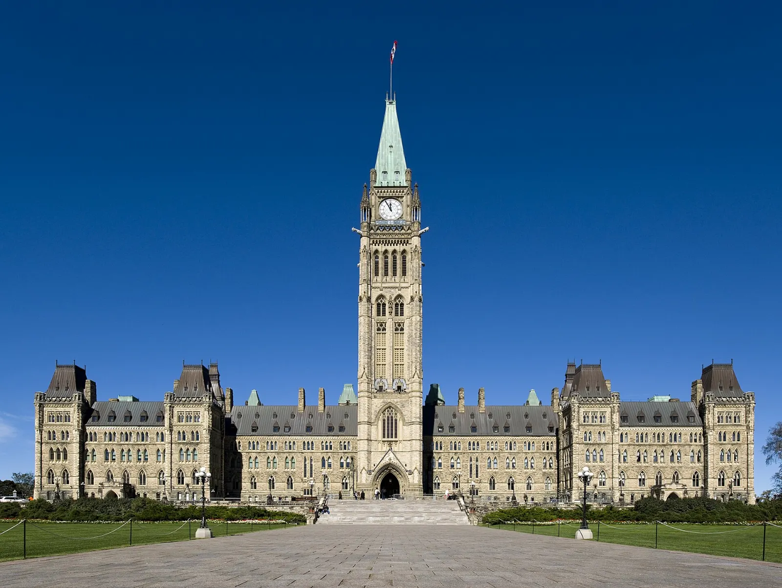 Ottawa Ontario Parliament Hill Rideau Canal and Tulips