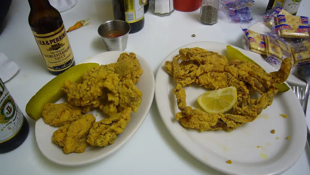 Soft-shell crabs in Outer Banks, North Carolina