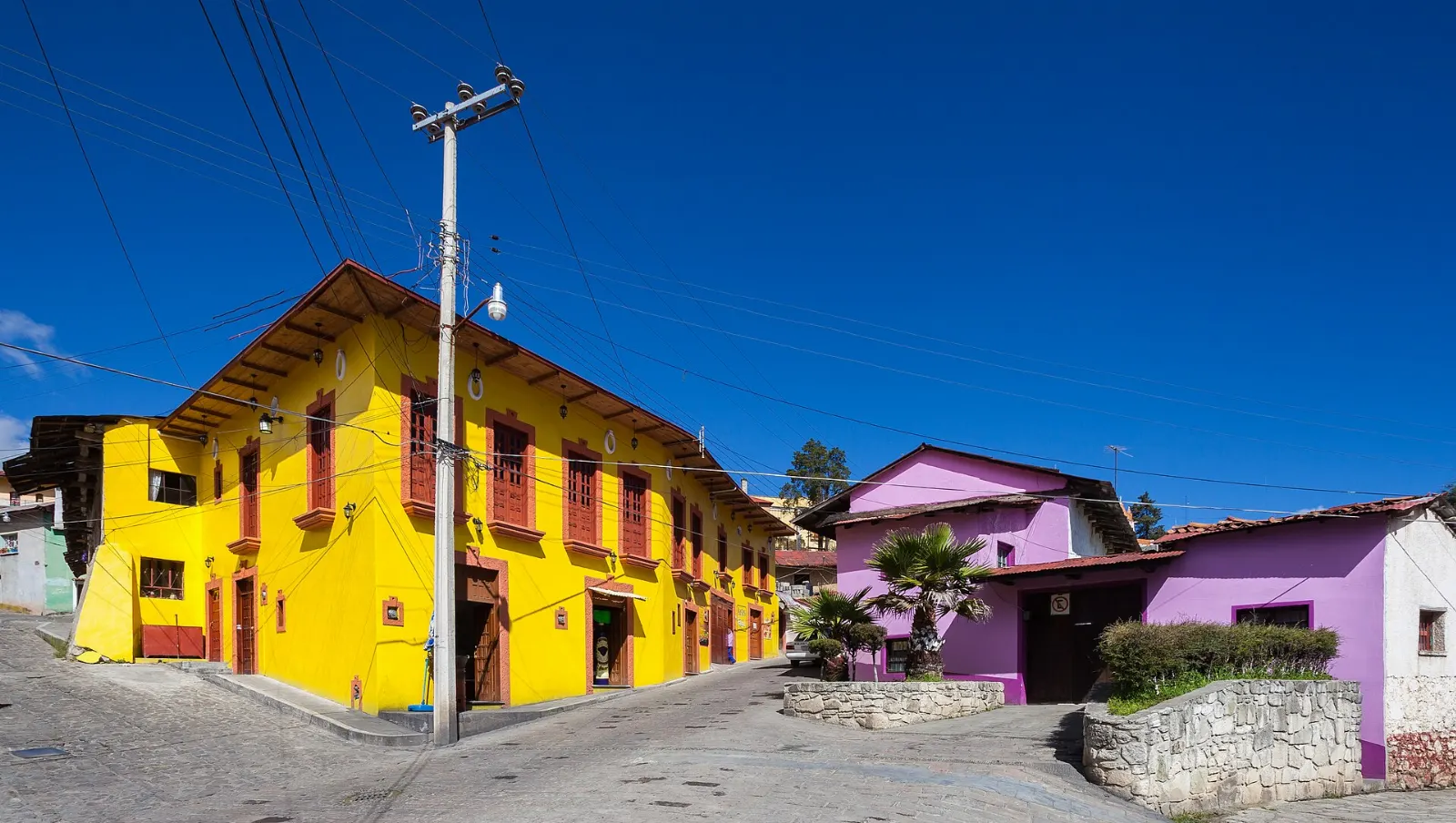 Steep streets and rooftops of Real del Monte, Pachuca, Hidalgo