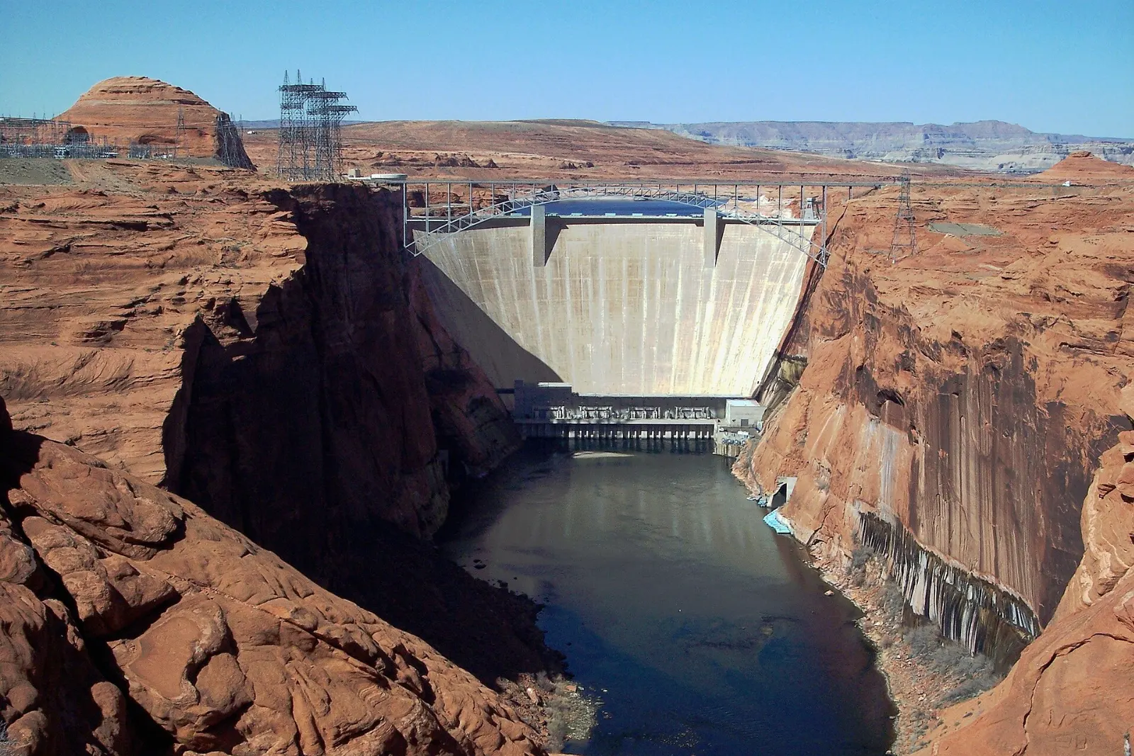 Glen Canyon Dam Overlook and Glen Canyon Bridge, Page (Horseshoe Bend and Antelope Canyon), Arizona, United States
