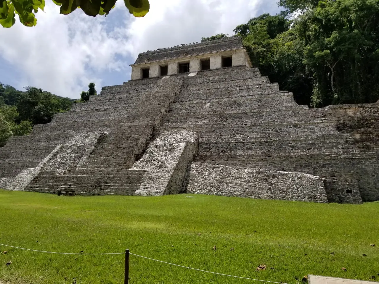 Stepped pyramid of the Temple of the Inscriptions at Palenque, Chiapas