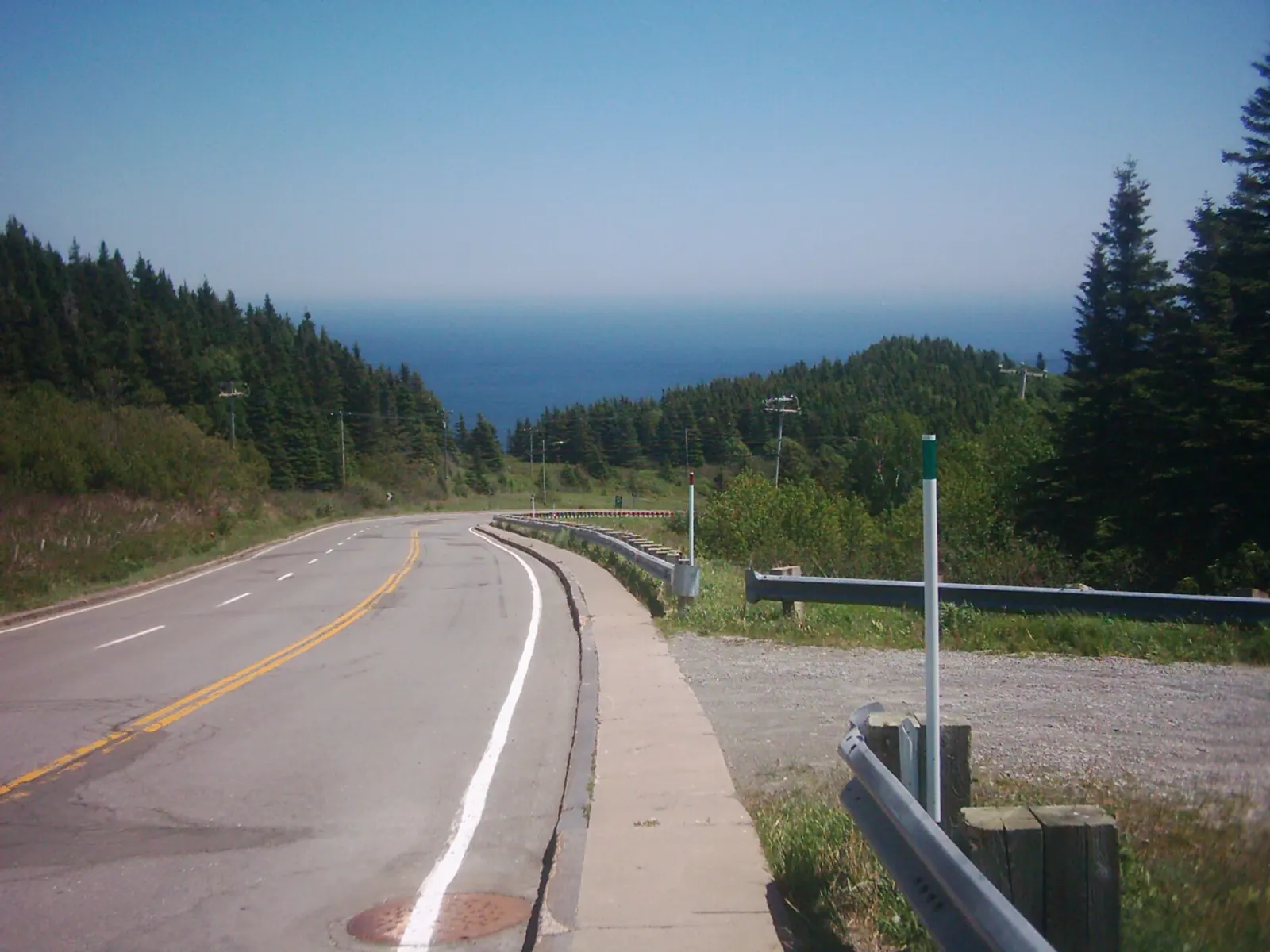Route 132 following the coast near Percé, Quebec