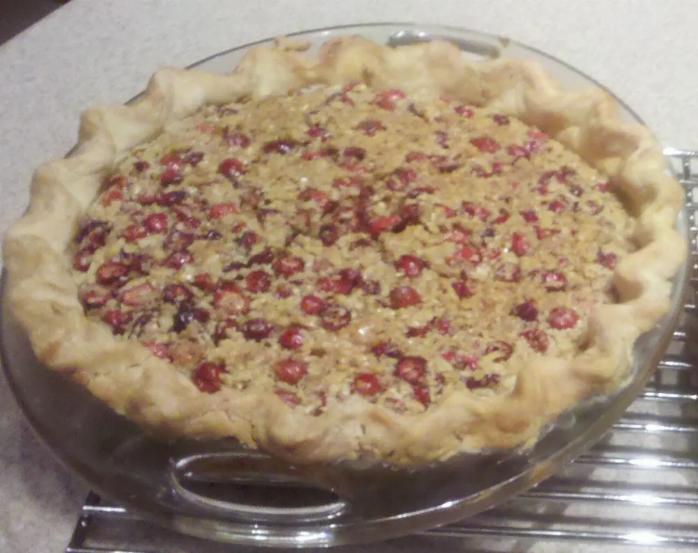 Maple syrup pie in Percé, Quebec
