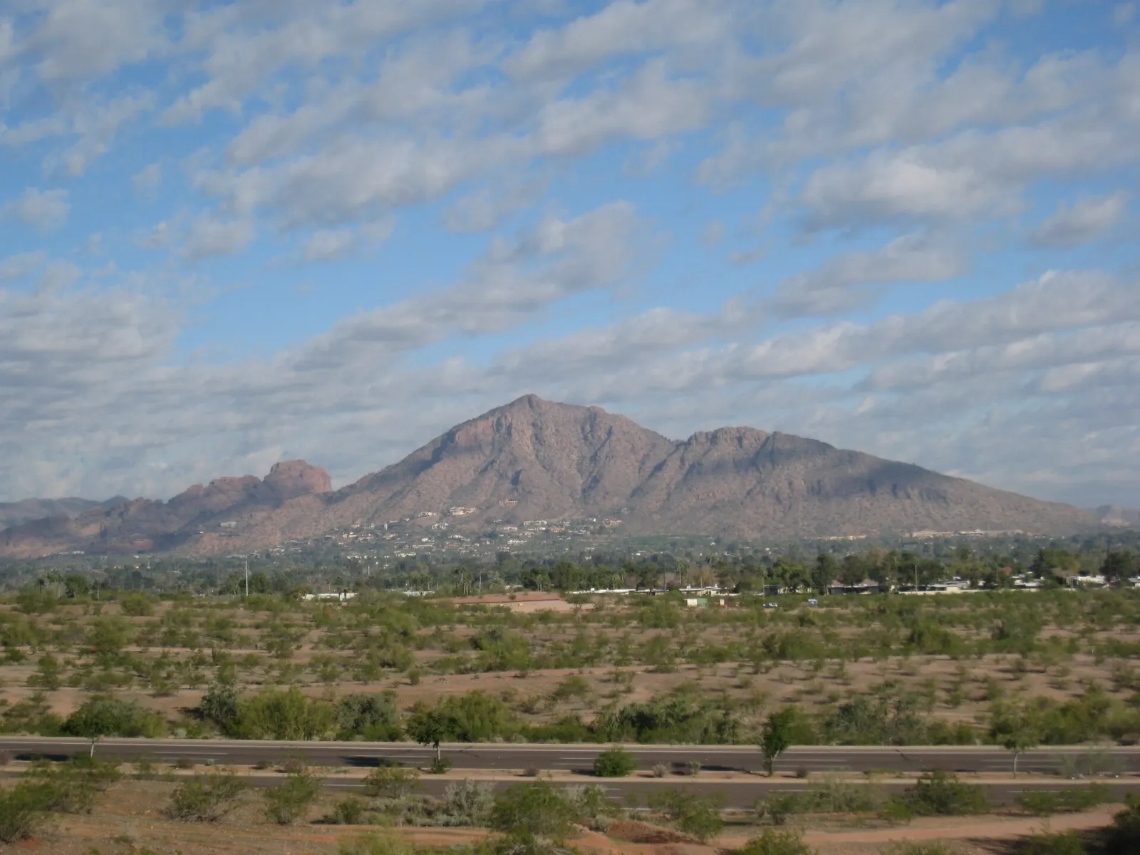 Camelback Mountain above Phoenix, Arizona