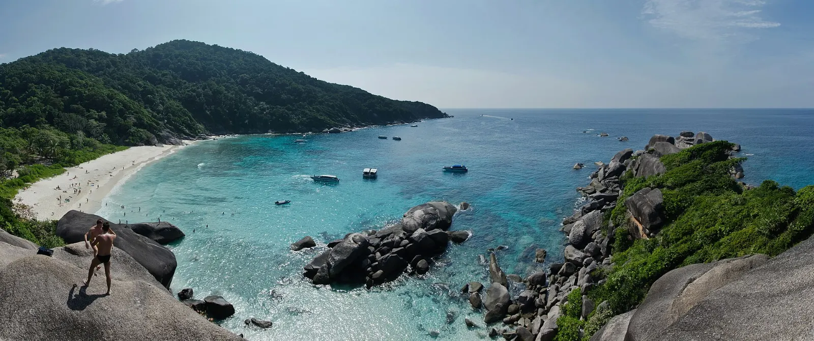 Granite boulders and clear turquoise water at the Similan Islands, Phuket, Thailand
