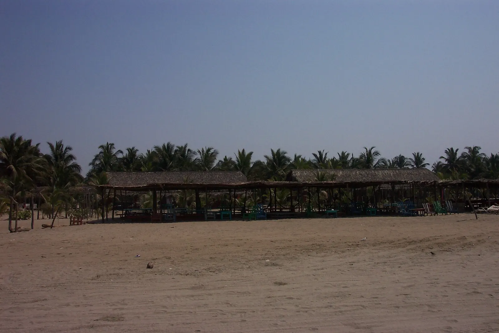 Wide open Pacific beach at Playa Revolcadero near Acapulco, Pie de la Cuesta, Guerrero