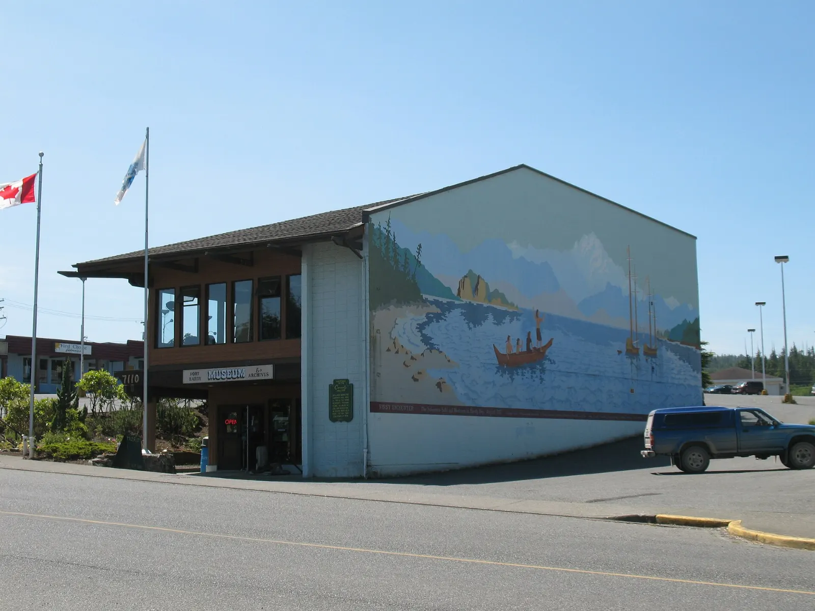 Exterior of the Port Hardy Museum, British Columbia