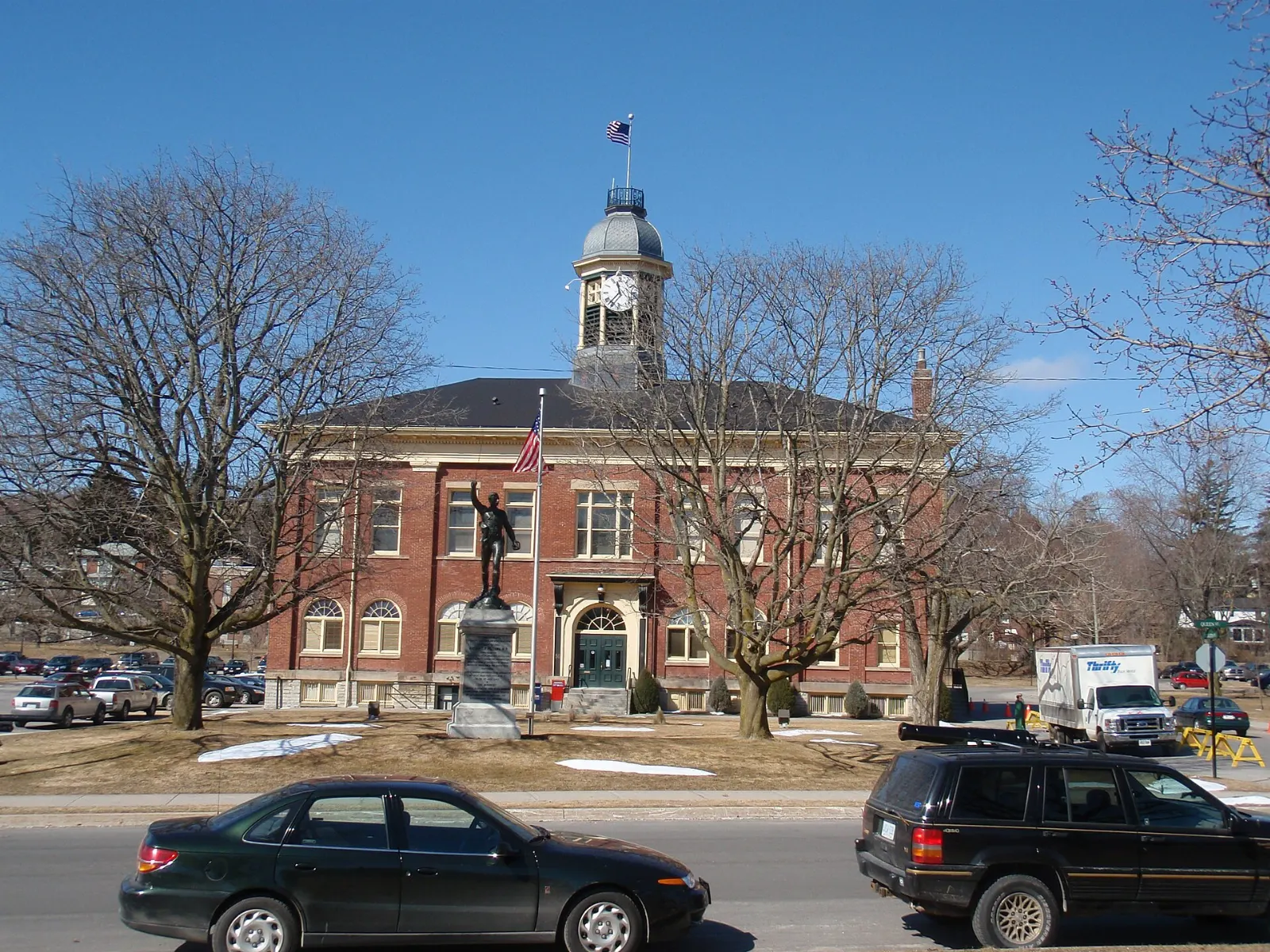 Port Hope Town Hall with its clock cupola, Ontario