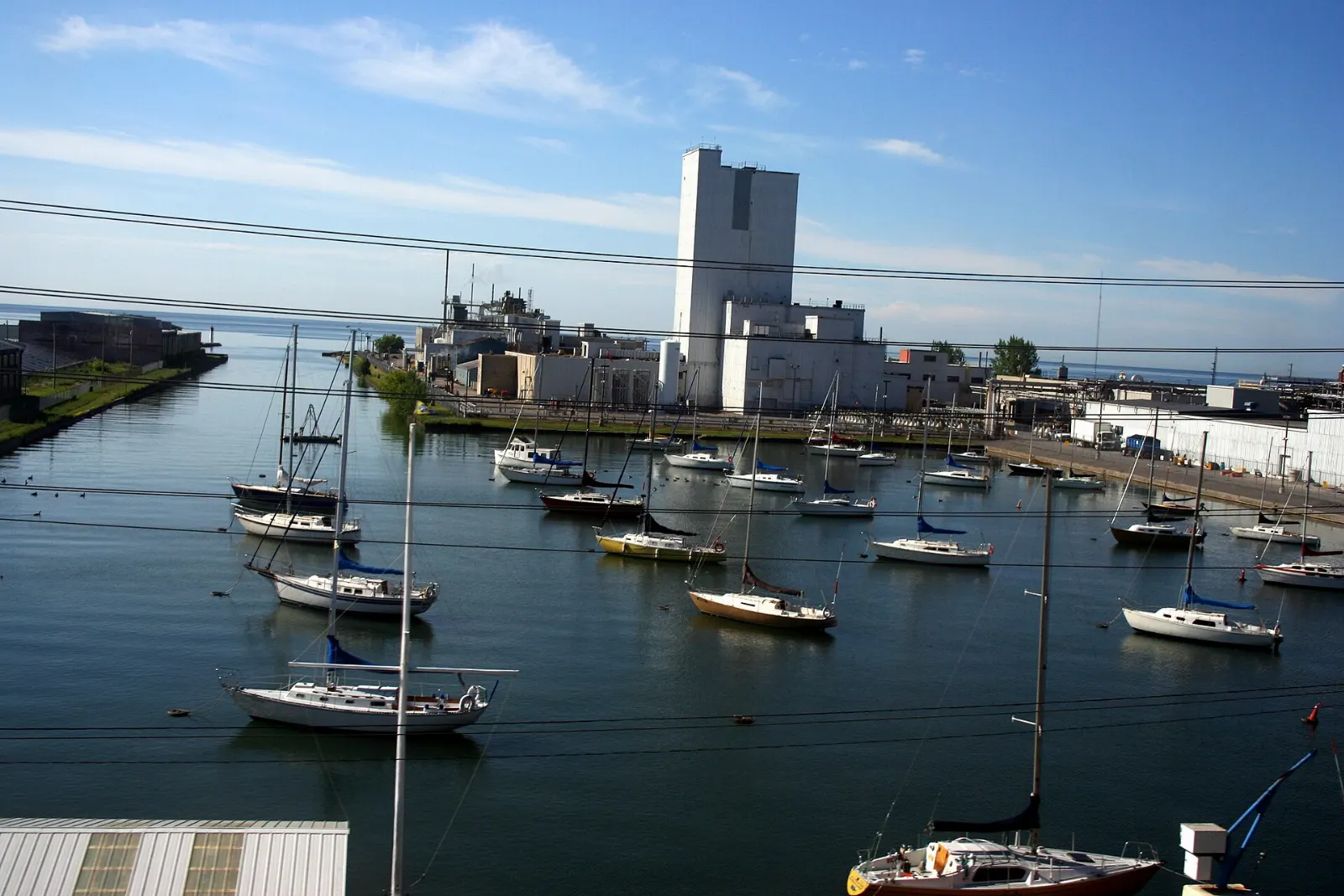 Port Hope at the mouth of the Ganaraska River on the north shore of Lake Ontario