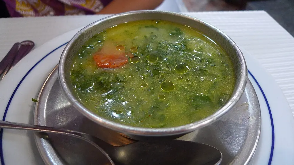 Caldo verde in Porto, Portugal