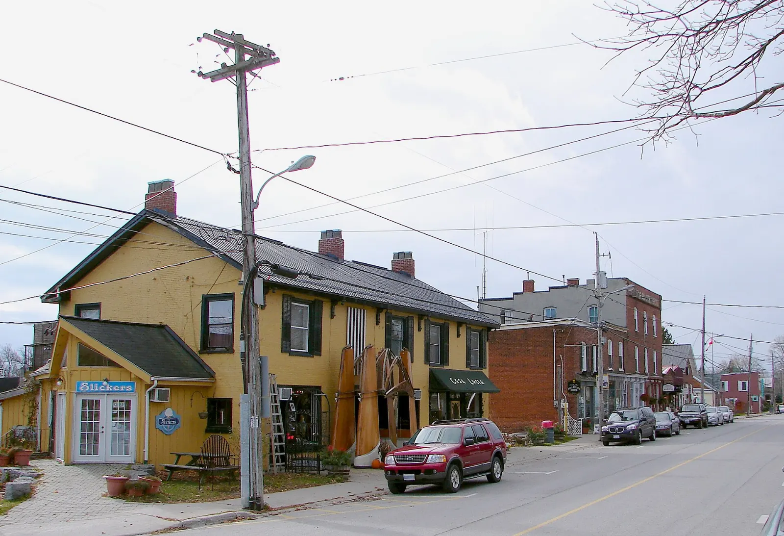 Main Street in the village of Bloomfield, Prince Edward County, Ontario