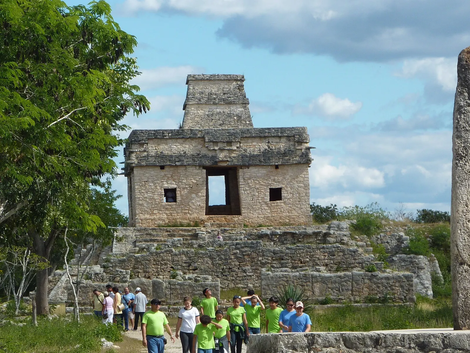 The Temple of the Seven Dolls at the Dzibilchaltún ruins, Progreso, Yucatán