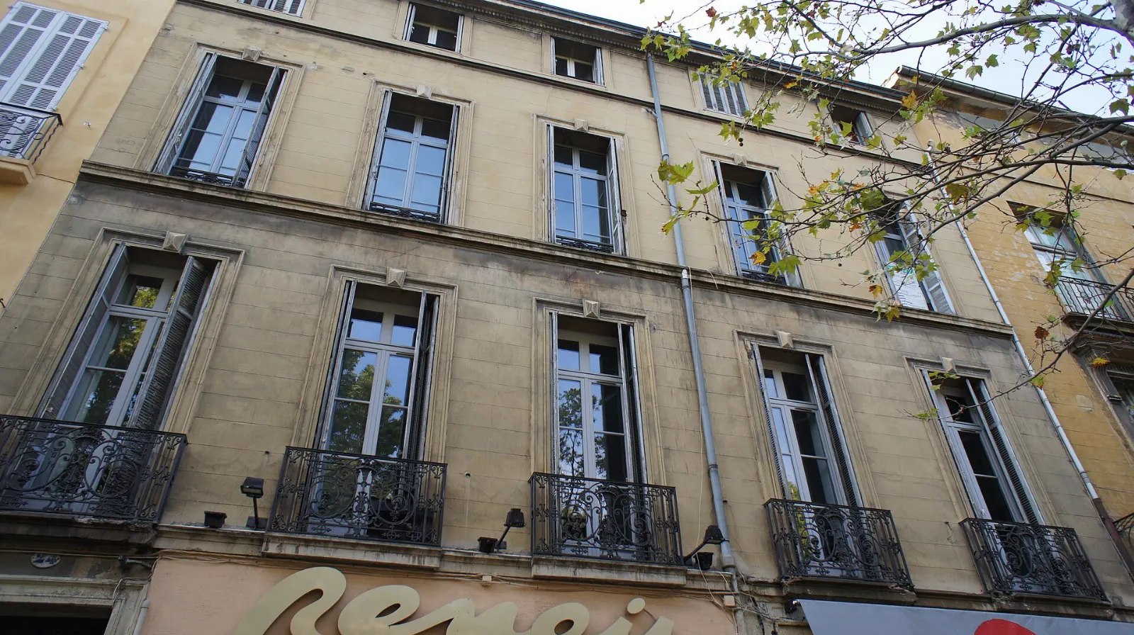 Cours Mirabeau and old Aix-en-Provence, Provence, France