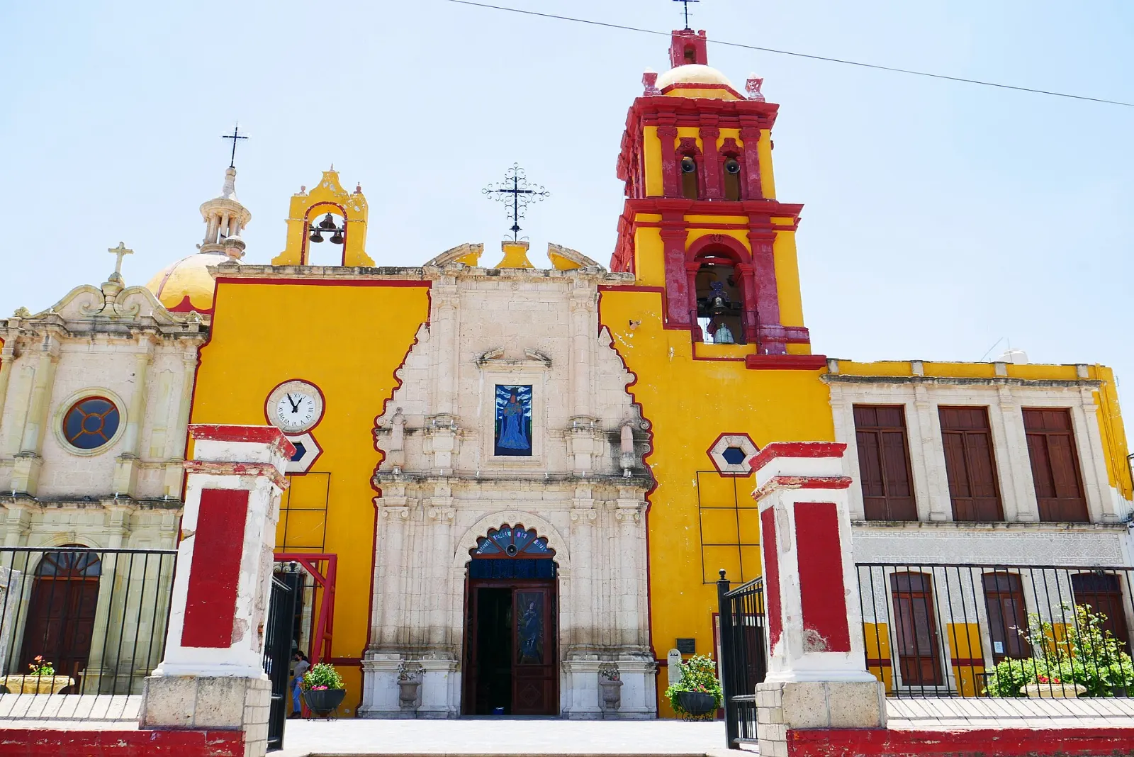 Facade of the parish church of Nuestra Señora de Belén, Real de Asientos, Aguascalientes