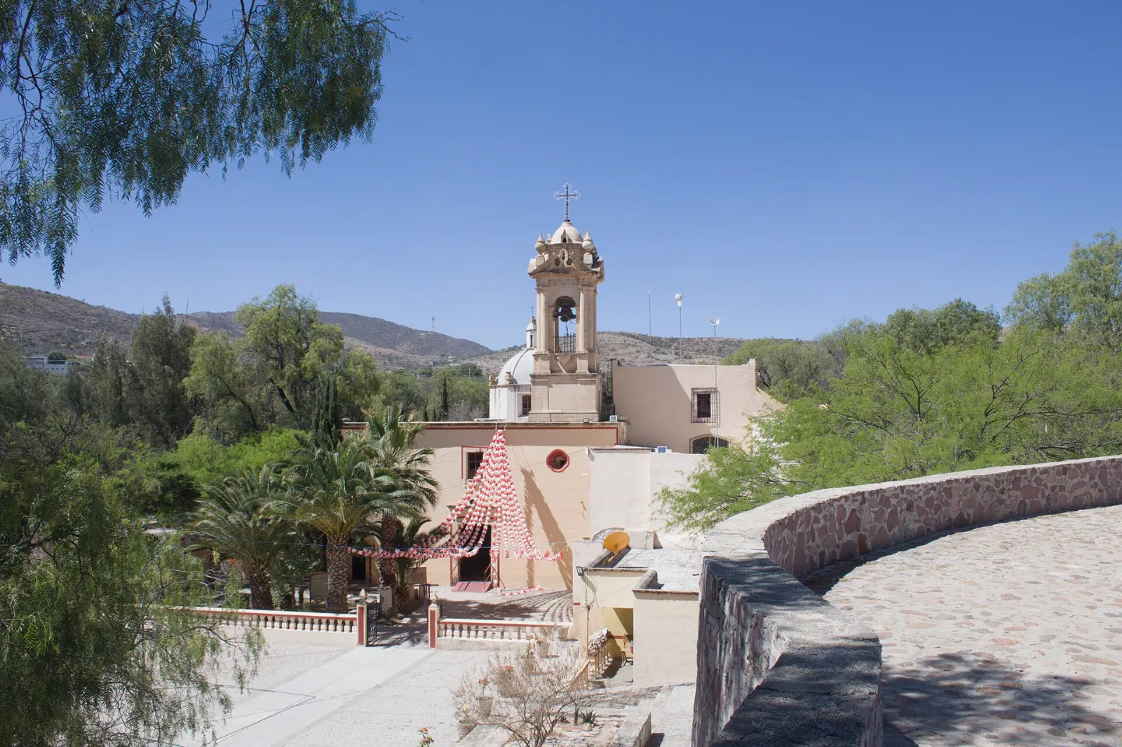 The Tepozán sanctuary and former convent near Real de Asientos, Aguascalientes