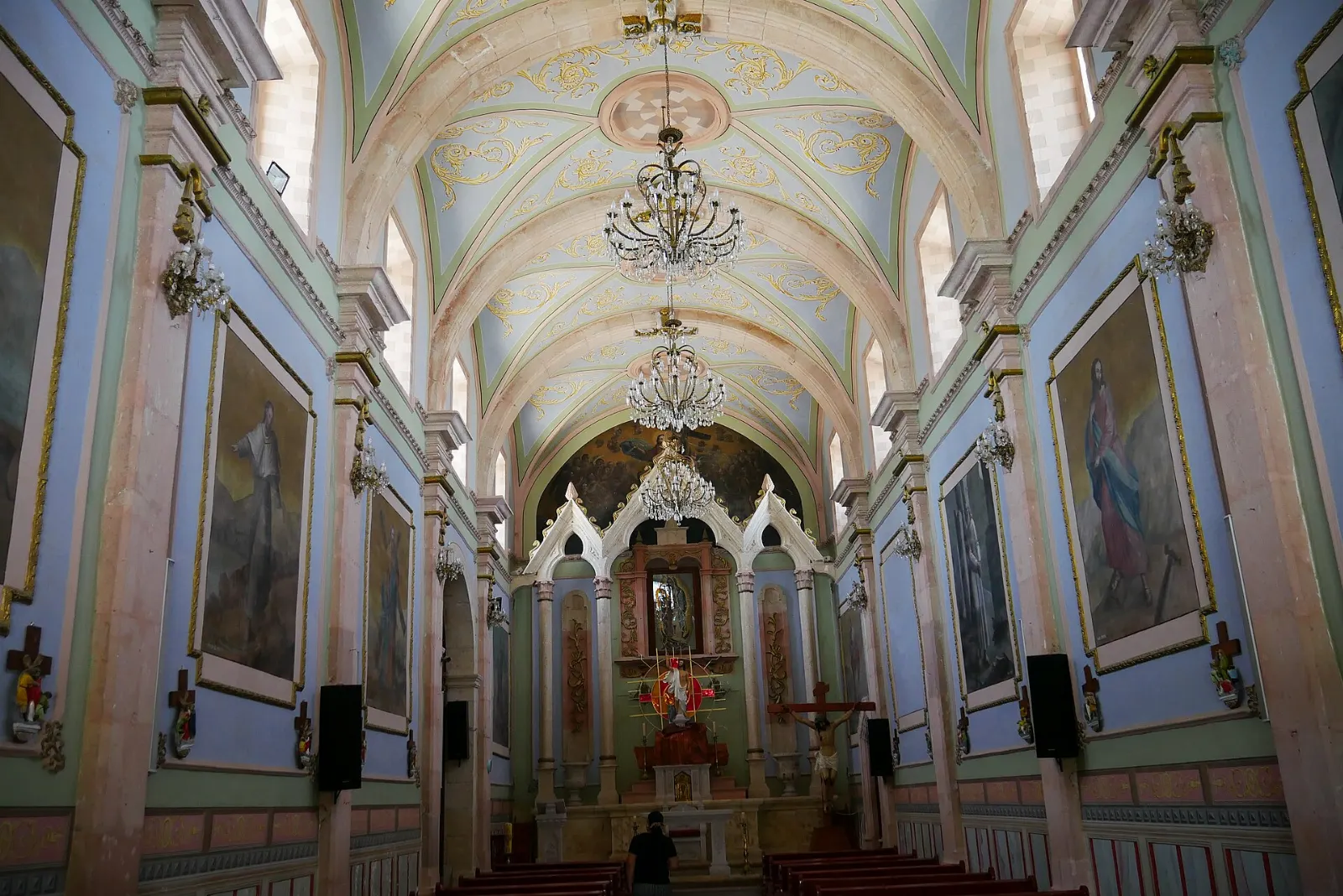 Templo de Guadalupe in the town of Real de Asientos, Aguascalientes