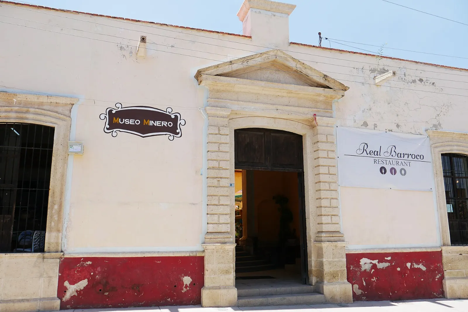 Entrance to the miners museum in Real de Asientos, Aguascalientes