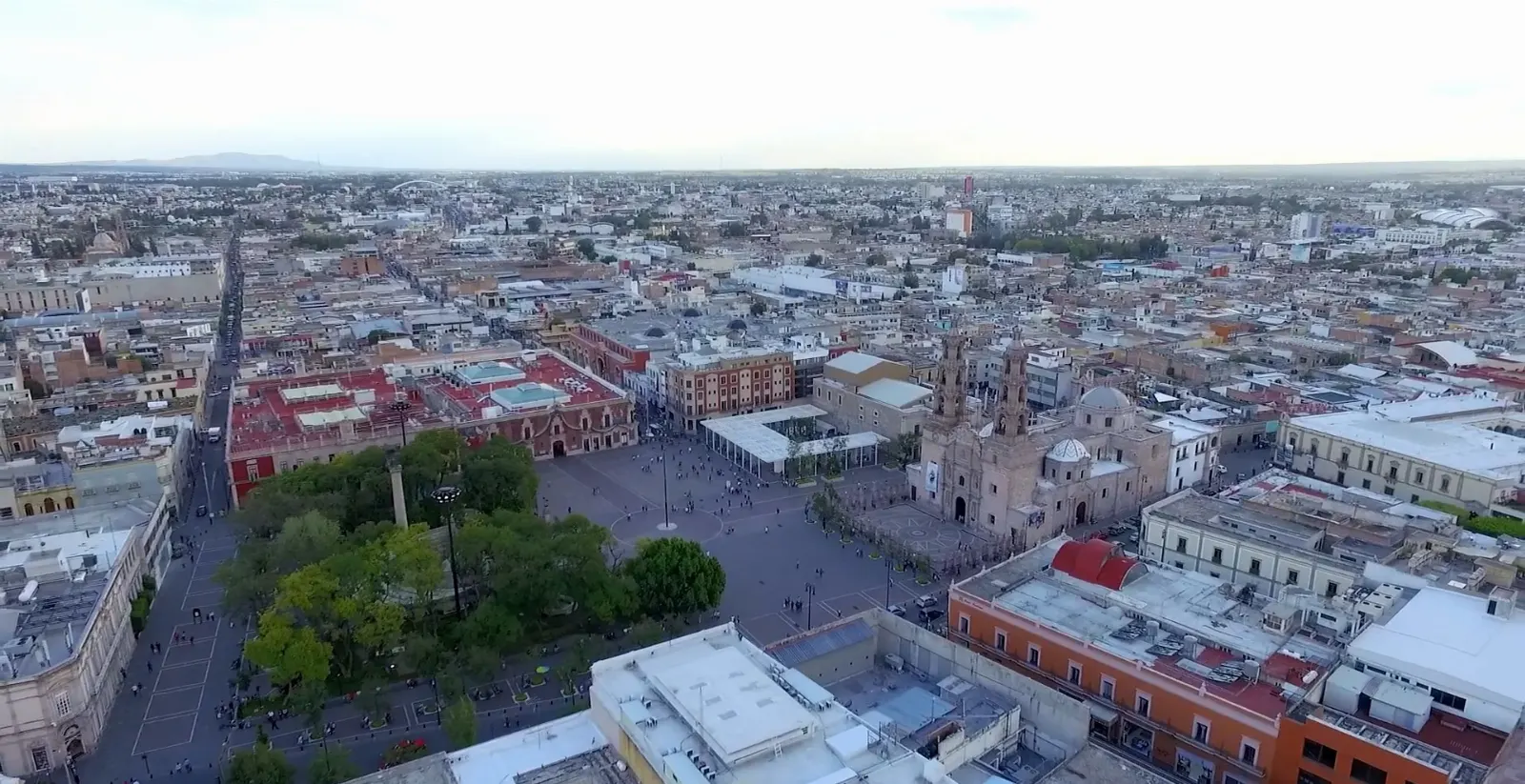 Plaza Patria in the city of Aguascalientes, Real de Asientos, Aguascalientes