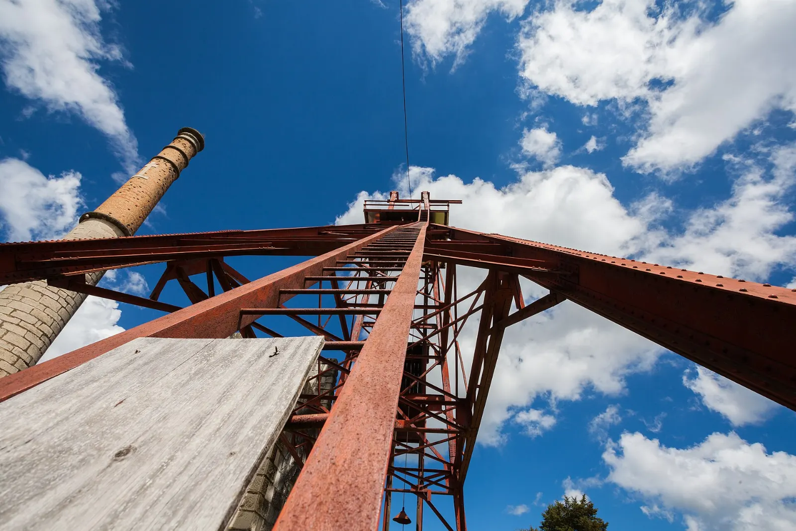 The old engine house at the Acosta mine near Real del Monte, Hidalgo