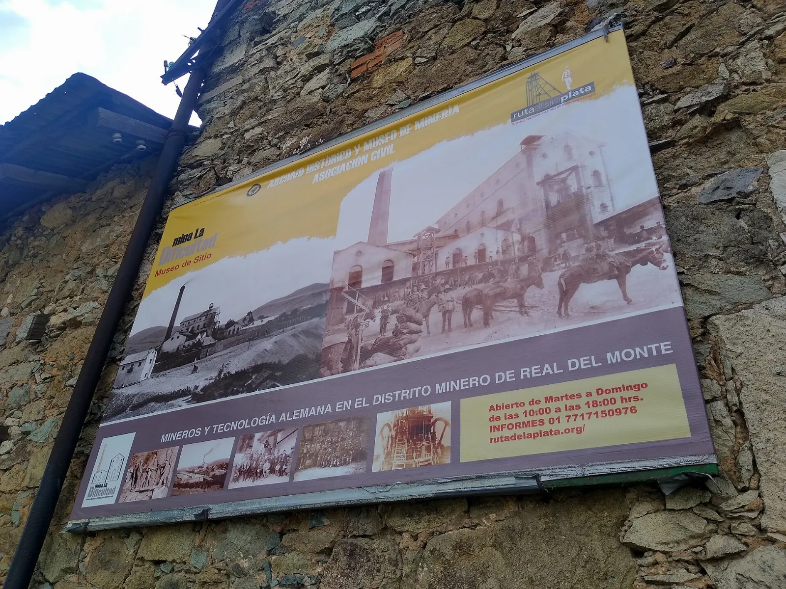 Entrance to the La Dificultad mine museum in Real del Monte, Hidalgo