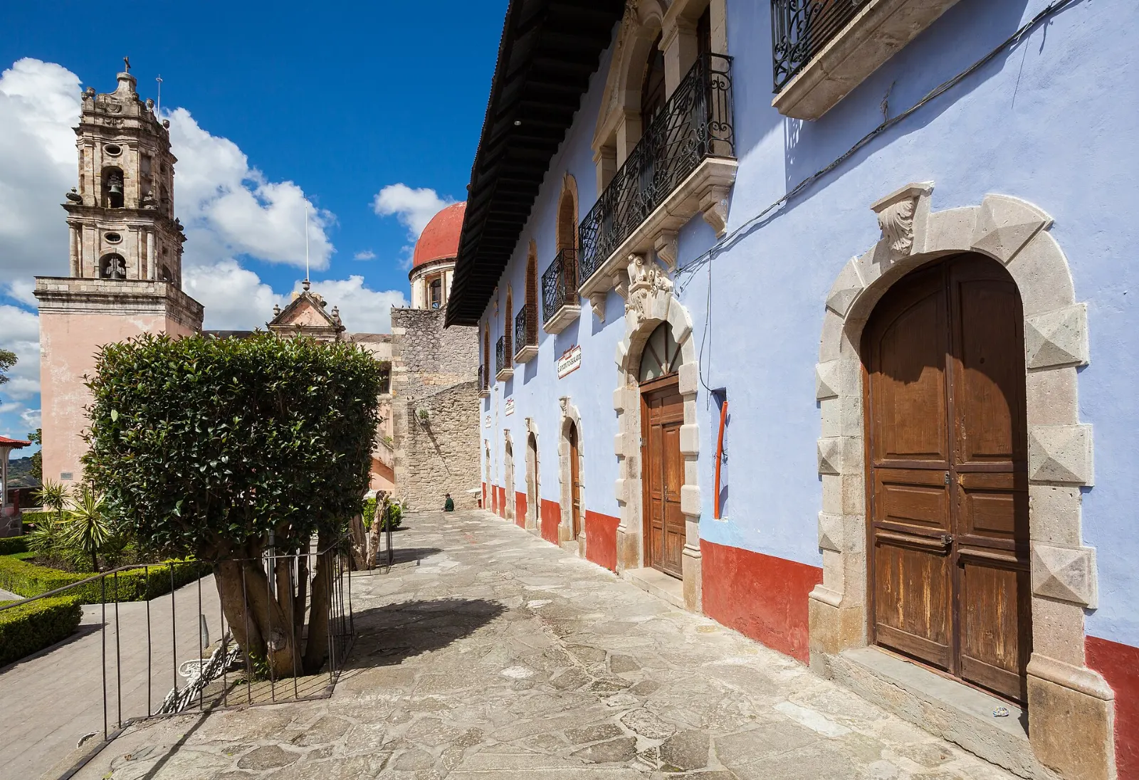 The town centre of Mineral del Chico in Hidalgo, Real del Monte, Hidalgo