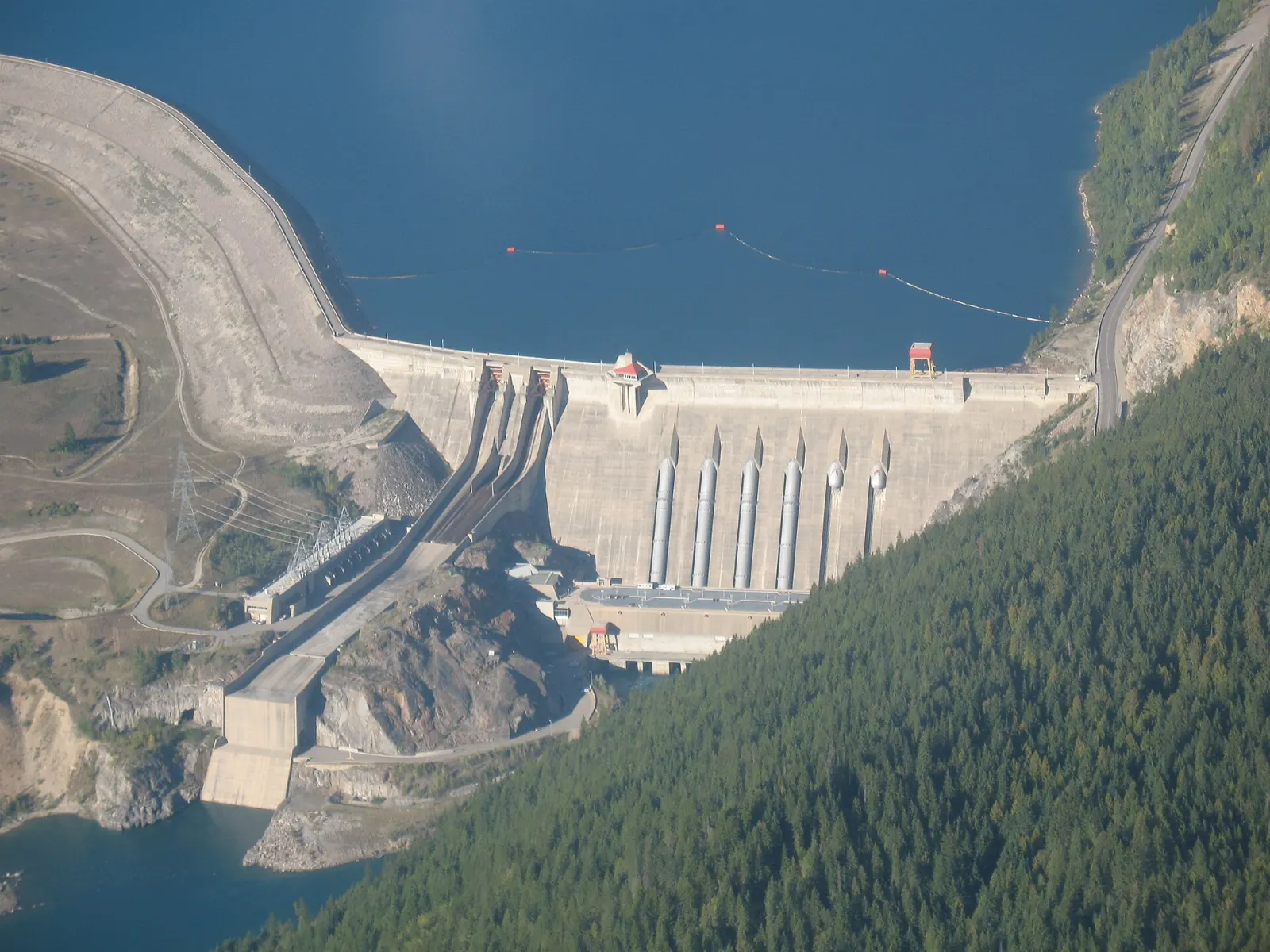 Revelstoke Dam on the Columbia River, British Columbia