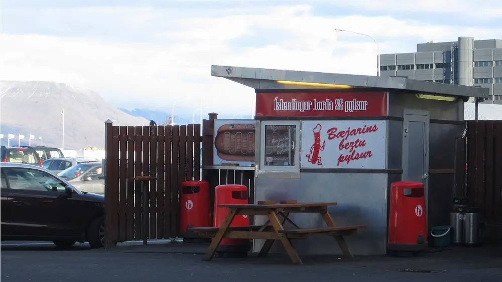Hot dog in Reykjavik, Iceland