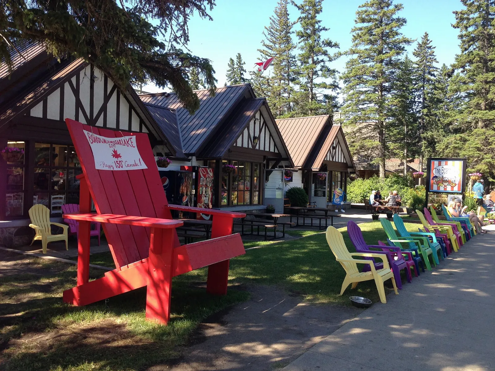 The townsite of Wasagaming beside Clear Lake, Riding Mountain National Park, Manitoba