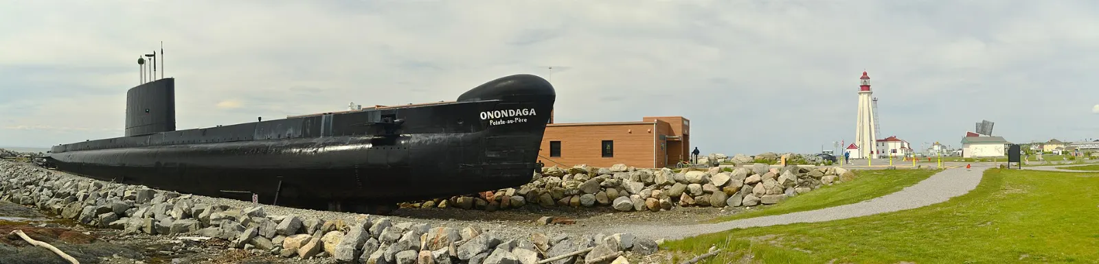 Museum building at the Site historique maritime de la Pointe-au-Père, Rimouski, Quebec