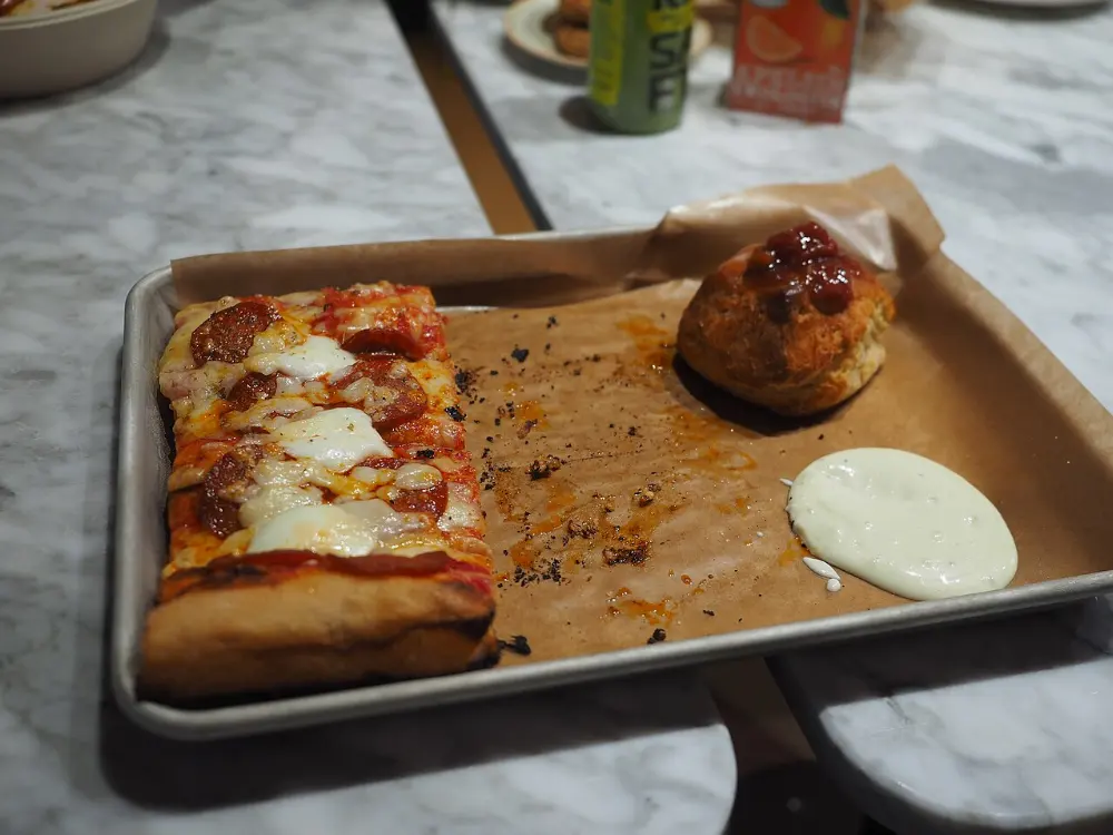 Pizza al taglio in Rome, Italy