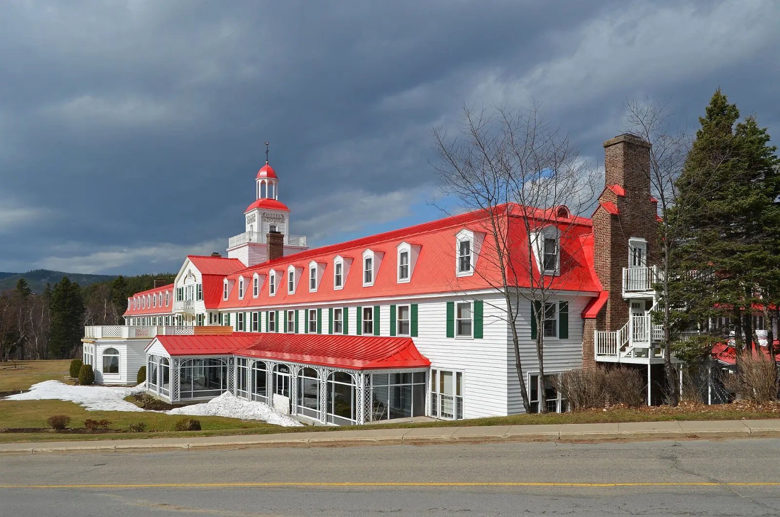 Village of Tadoussac at the mouth of the Saguenay Fjord, Quebec