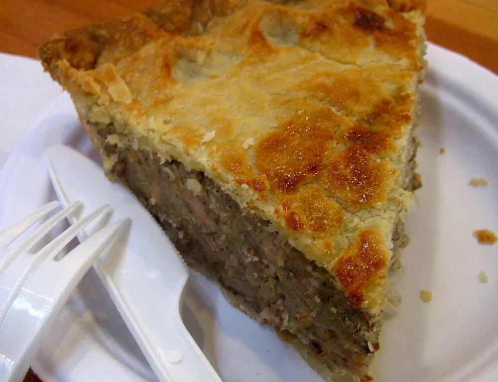 Tourtière du Lac-Saint-Jean in Saguenay Fjord, Quebec