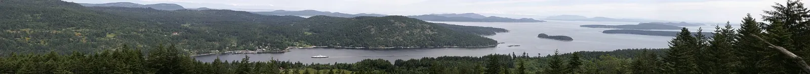 Boats in Fulford Harbour at the south end of Salt Spring Island, British Columbia