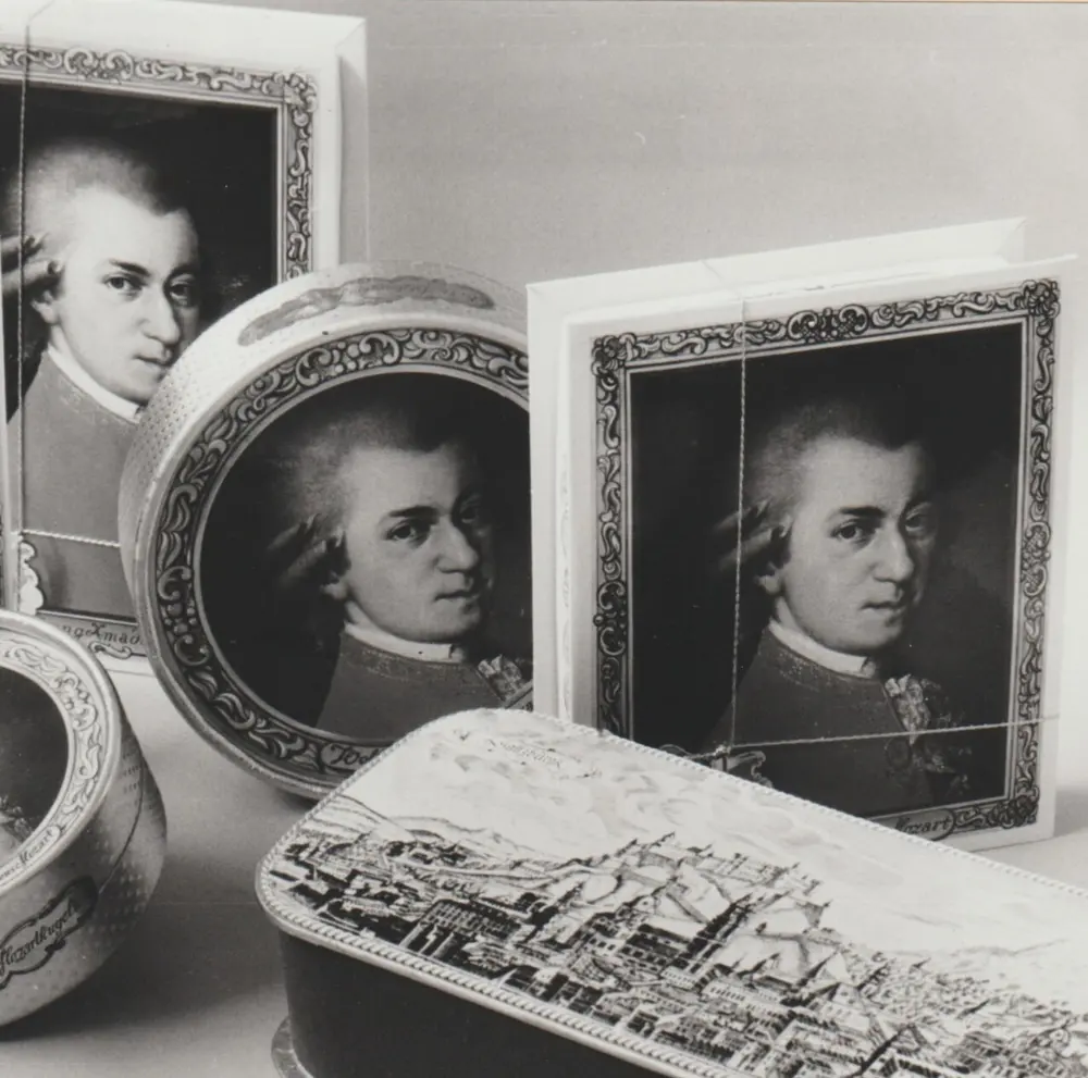Mozartkugel in Salzburg, Austria
