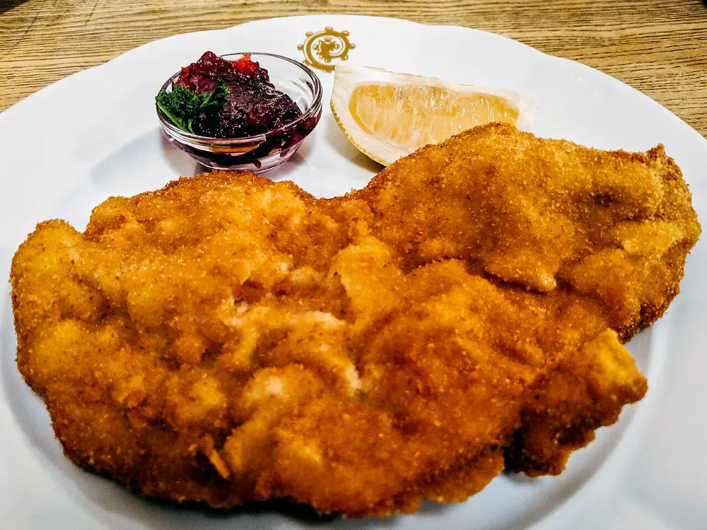 Wiener schnitzel in Salzburg, Austria