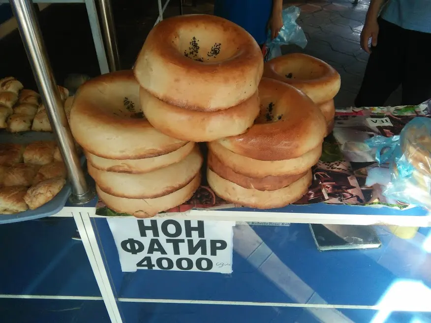 Non bread in Samarkand, Uzbekistan