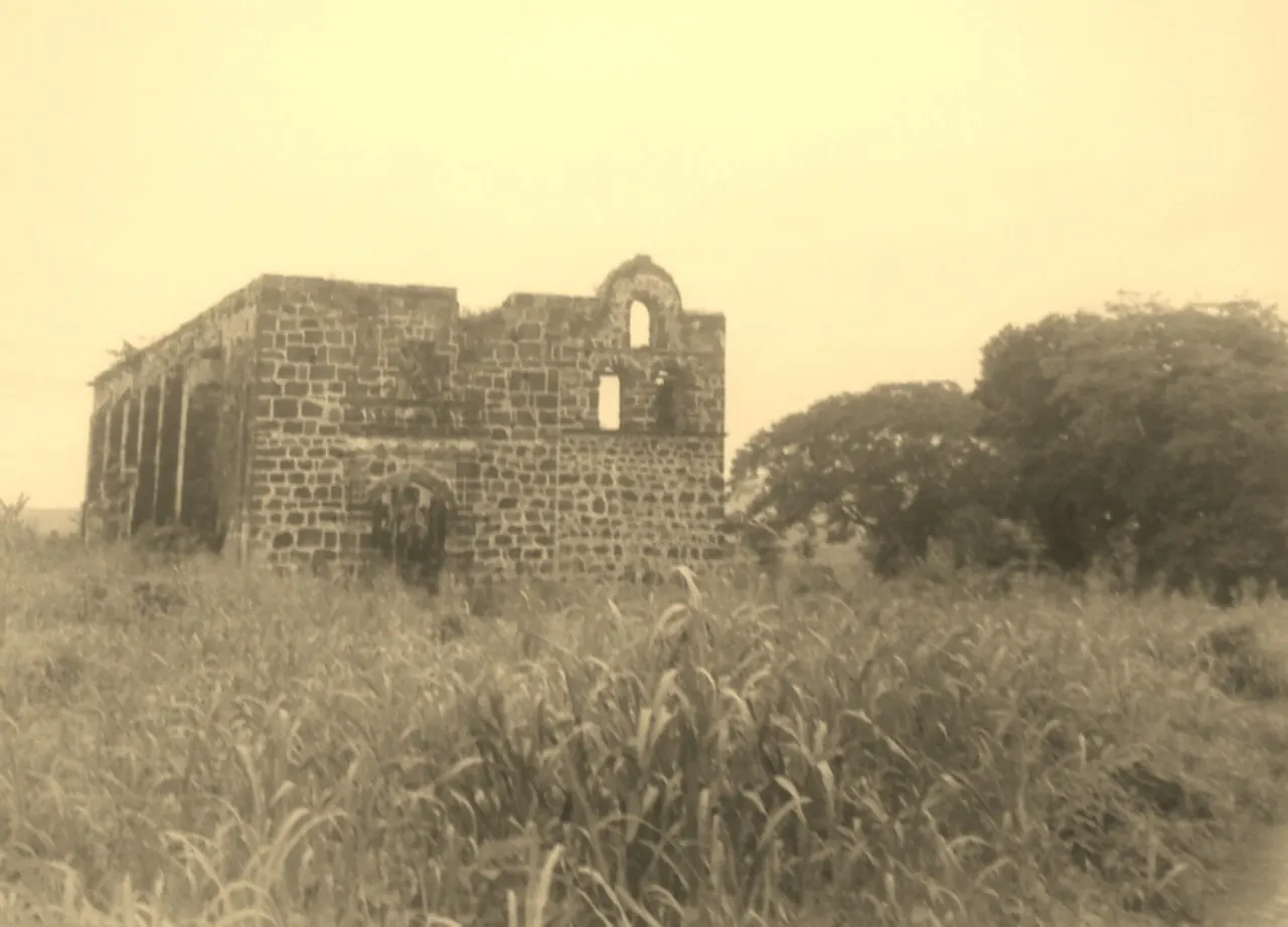 Stone ruins of the old fort on the hill above San Blas, Nayarit