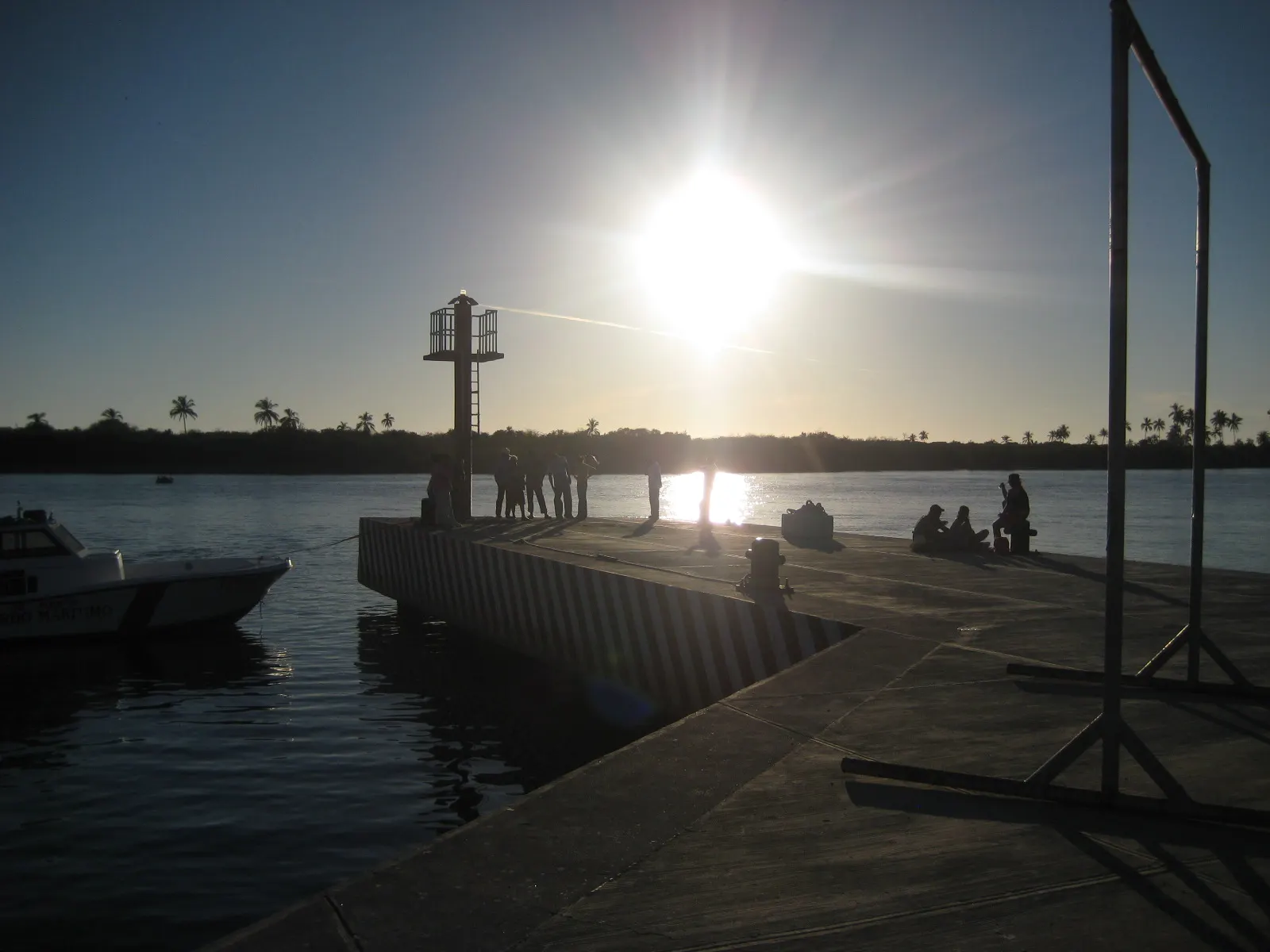 Pier and boats at San Blas harbor, Nayarit