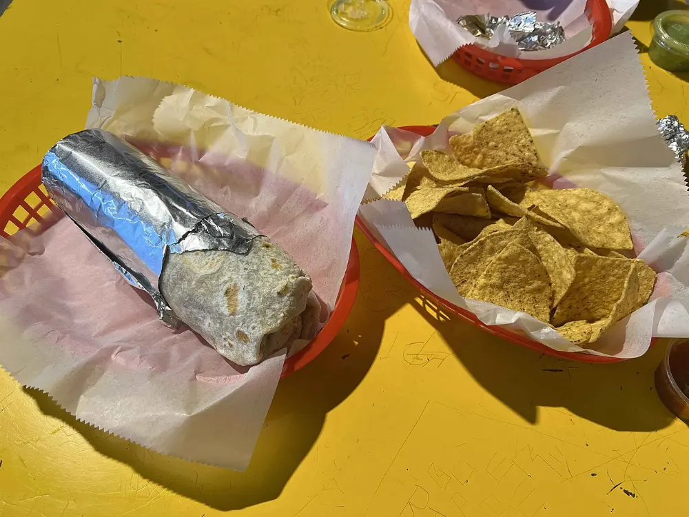 Mission burrito in San Francisco, California