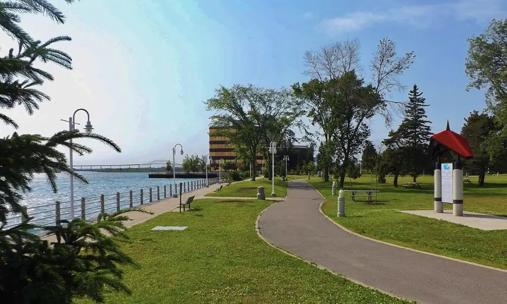 St. Marys River waterfront, Sault Ste. Marie, Ontario