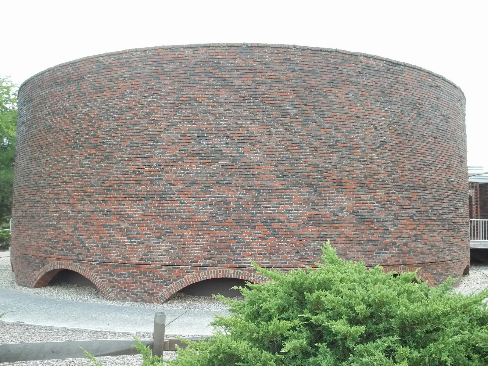 Brick walls and moat of Fort Pulaski on Cockspur Island, Savannah, Georgia